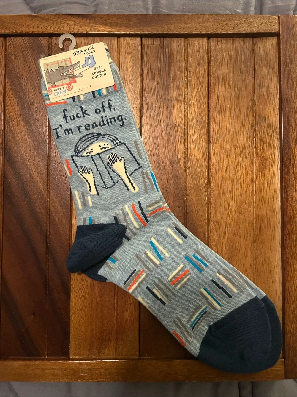 Blue Q Crew Socks